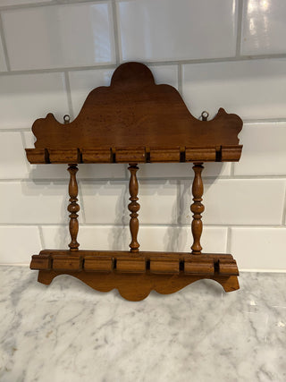 Vintage Wooden Spoon Rack