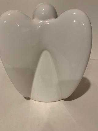 7x8 white ceramic angel garden