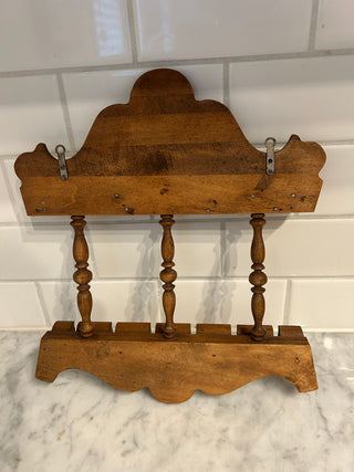 Vintage Wooden Spoon Rack