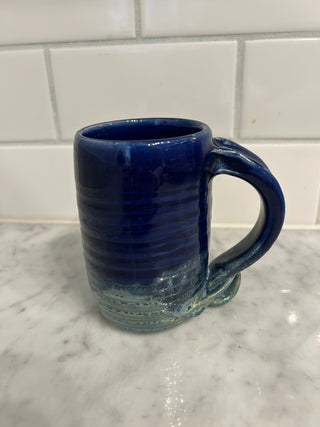 Pottery Mug, Cobalt Blue
