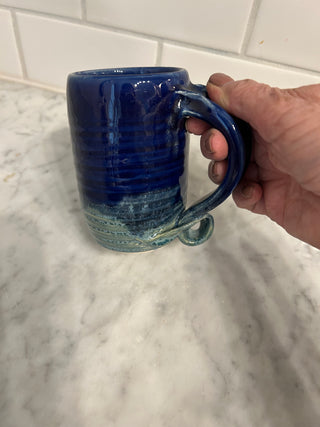 Pottery Mug, Cobalt Blue