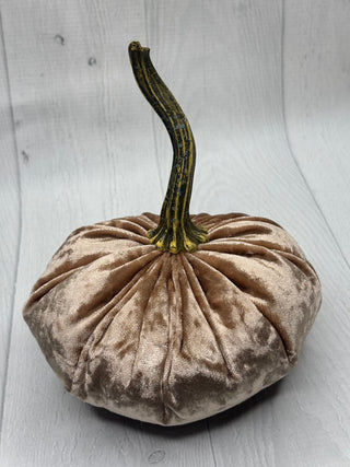 Luxe Champagne Velvet Pumpkin/Small