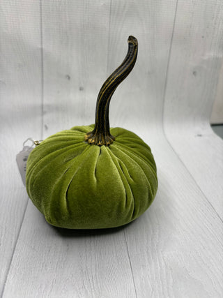 Luxe Fern Green Velvet Pumpkin/Small