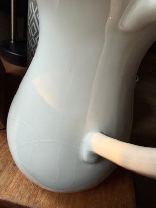Vintage White ceramic pitcher or vase