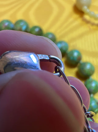 Aluma USA 20" Green Turquoise Graduated Necklace
