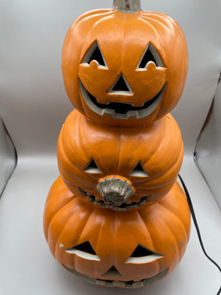 16" Lighted 3 Stack Jack-O-Lantern