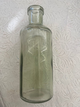 SMALL GREEN GLASS BOTTLE/VASE (KAT)