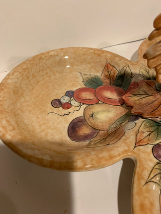 Fitz&Floyd 3 section rooster server dish