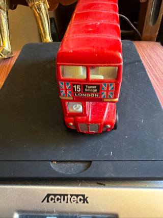 Houses of Parliament London England Tower Bridge Double Decker Bus Die - Cast