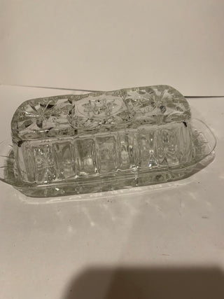 Vntg Anchor Hocking butter dish