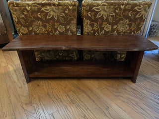 Live Edge Wooden Bench