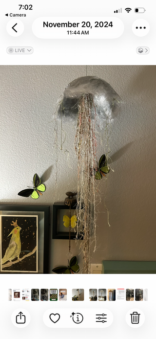 Handmade Large Gold Jellyfish