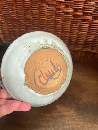 Handmade pottery chamberstick