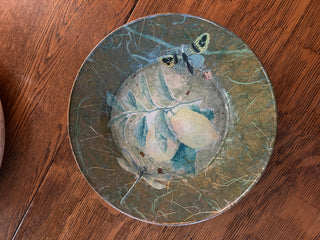 Decorative Butterfly Collage Plate