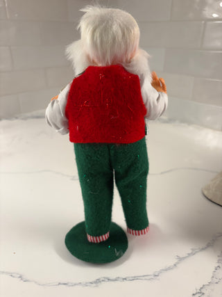 Annalee 2006 Santa & Mrs. Claus Xmas doll Pair 10"