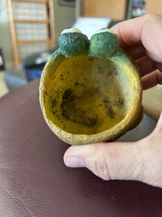 Blob House planter green 3"x3" frog?