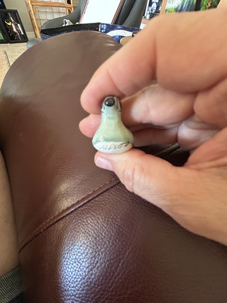 tiny Tonala Mexican bird figurine 1.5"x1"x1"