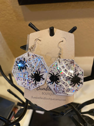 Bumble Bea boutique spider earrings