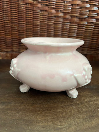 Vintage pink pottery vase