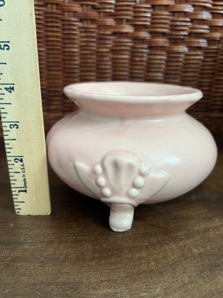 Vintage pink pottery vase