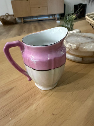 Vintage 1920s EPIAG Czechoslovakian Lusterware Small  Creamer Pitcher
