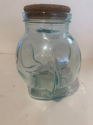Vntg 1960’s Italian  Glass Elephant jar w/lid