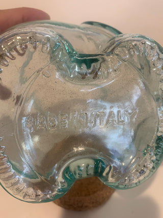 Vntg 1960’s Italian  Glass Elephant jar w/lid