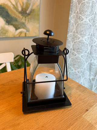 Black Metal Lantern