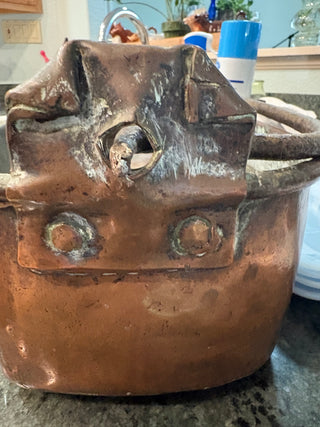 Rare 28" French Copper Fish Poacher (Poissonnière)