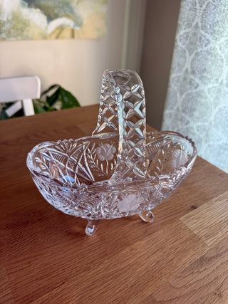 Glass Basket with Handle