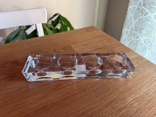 Crate and Barrel Tealight Holder Clear