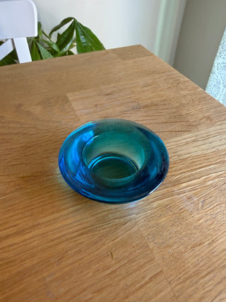 Glass Tealight Holders Blue