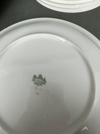 Mid-Century Modern Rosenthal Bunte Blätter "Colored Leaves" 19-Piece Partial China Set — Raymond Loewy Form E, Selb-Plössberg Germany, 1950s
