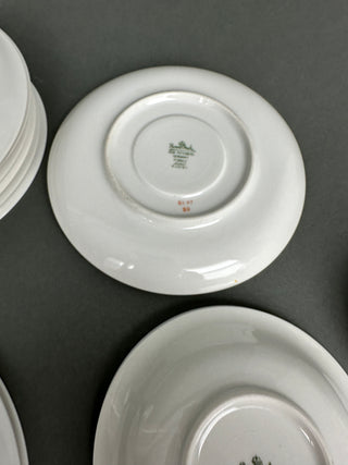 Mid-Century Modern Rosenthal Bunte Blätter "Colored Leaves" 19-Piece Partial China Set — Raymond Loewy Form E, Selb-Plössberg Germany, 1950s