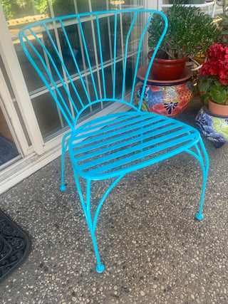 Teal World Market mid century look chair