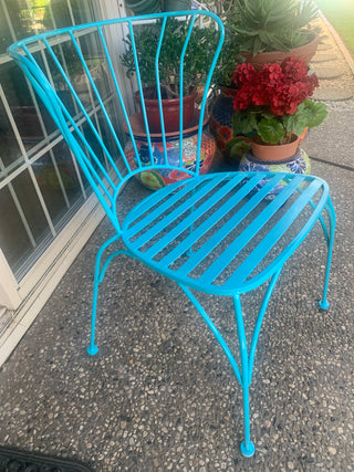Teal World Market mid century look chair