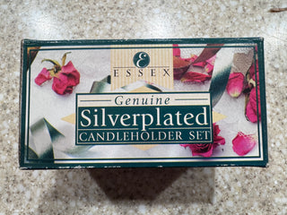 Vintage  - Essex Silverplated Candleholder Set -NIB - NOS