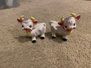 Jd-Vtg bull salt & pepper &shakers RSV