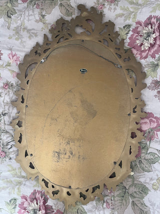 VINTAGE ORNATE "SYROCO" GOLD MIRROR USA