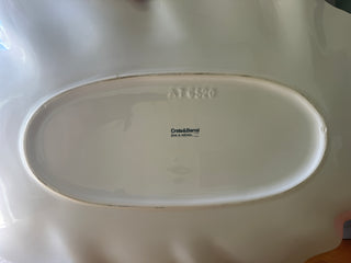 Crate & Barrel White Ruffle Platter