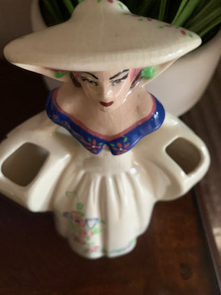 1940’s  Weil Ware lady planter