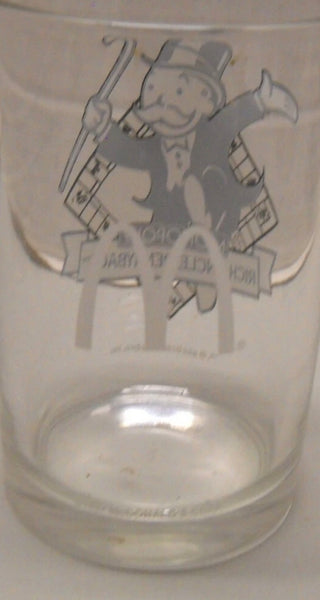 Vintage McDonald's Monopoly Glasses Rich Uncle Pennybags 1996 Hasbro Mint