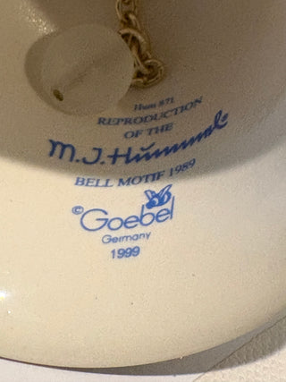 Goebel M.I. Hummel HUM864 porcelain bell 4"