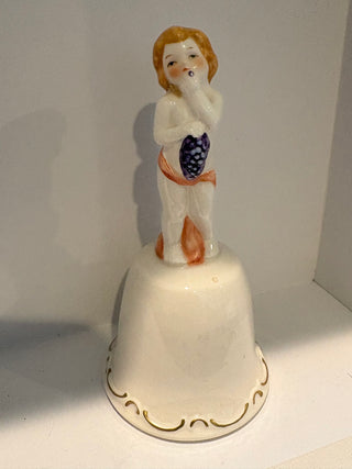 Vtg. Goebel Porcelain Figural Bell, Little girl bell " 5"