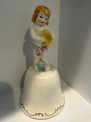 Vtg. Goebel Porcelain Figural Bell, Little girl bell " 5"