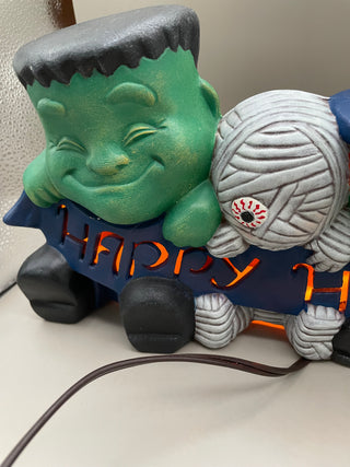 1980's Happy Haunting Monsters LIGHTS UP