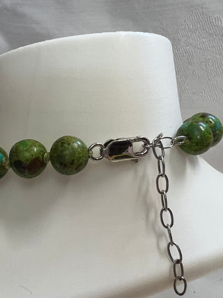 Aluma USA 20" Green Turquoise Graduated Necklace