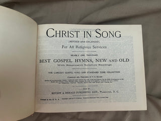 VINTAGE "CHRIST IN SONG" BOOK