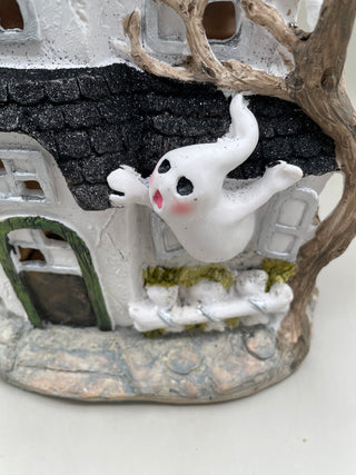 Haunted House w/Ghost LIGHTS UP
