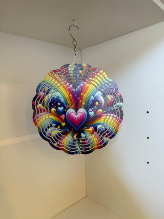 Windspinner Colorful Heart
